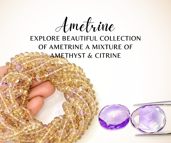 NATURAL AMETHYST GEMSTONE & BEADS